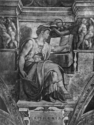 Sixtinische Decke — Propheten und Sibyllen — Die Erythräische Sibylle