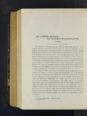 Die rechtliche Stellung der britischen Herrschaftsgebiete.