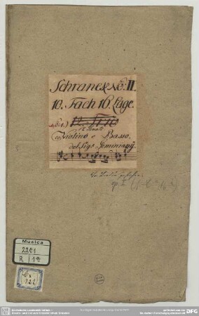 12 Sonatas - Mus.2201-R-1a : vl, bc - op. 1