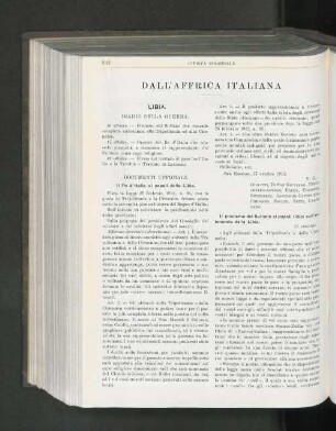 Dall'Affrica Italiana.
