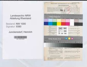 Entnazifizierung Heinrich Junckersdorf, geb. 19.04.1906 (Kaufm.Angest.)