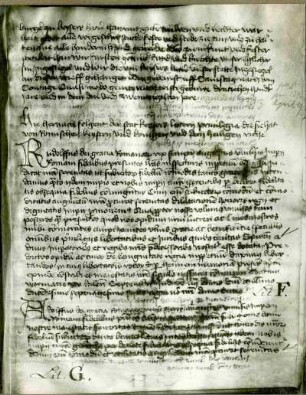 Urkunde 1276 König Rudolfs Privilegien. Abschrift: 15. Jh.