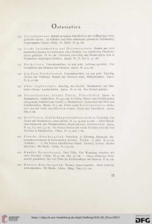 Ostasiatica (Nr. 193-223)