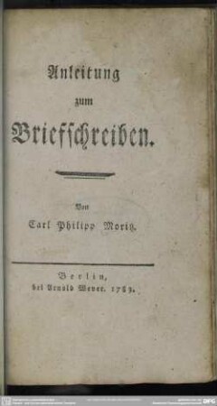 Anleitung zum Briefschreiben