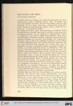 2: Der Maler Carl Moll