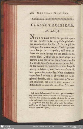 Classe Troisieme. Des Sels