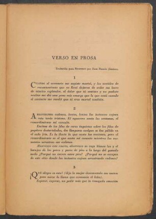Verso en prosa