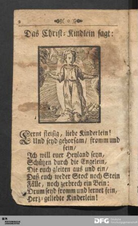 Das Christ-Kindlein sagt: