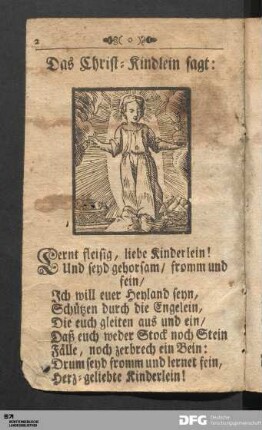 Das Christ-Kindlein sagt: