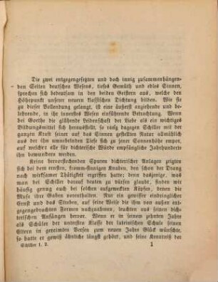 Schillers lyrische Gedichte, 1/2. Schiller als lyrischer Dichter