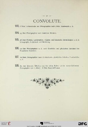Convolute (Nr. 103-108)