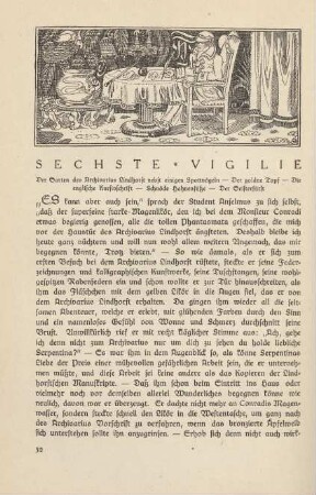 Sechste Vigilie Der Garten des Archivarius Lindhorst nebst einigen Spottvögeln …
