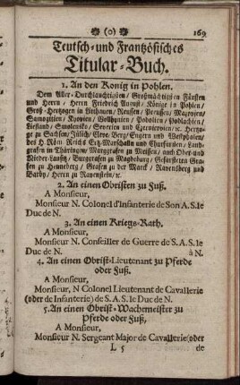 Teutsch- und Französisches Titular-Buch.