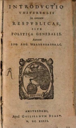 Introductio universalis in omnes respublicas sive politica generalis