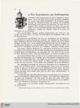 4: Von Kappoltsweiler zur Hohkönigsburg