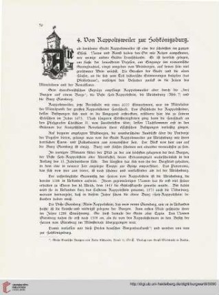 4: Von Kappoltsweiler zur Hohkönigsburg
