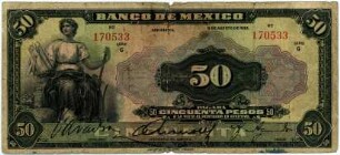 Geldschein, 50 Pesos, 9.8.1933