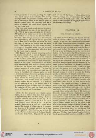 Chapter IX: The Weights of Memphis