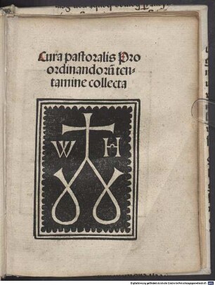 Cura pastoralis pro ordinandoru tentamine collecta