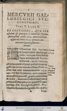 Tomus V. Liber II.