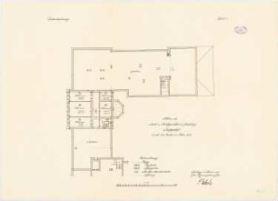 Land- und Amtsgericht, Duisburg Altbau: Grundriss DG 1:100