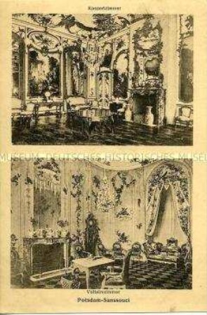 Konzertzimmer und Voltairezimmer in Potsdam-Sanssouci