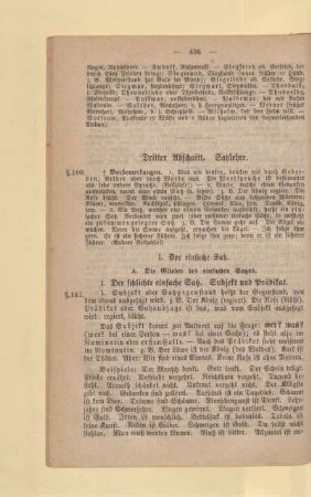 Dritter Abschnitt. Satzlehre