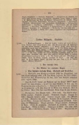 Dritter Abschnitt. Satzlehre