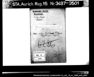 Die der Witwe des Dirk Menken in Dunum gestattete Krämerei