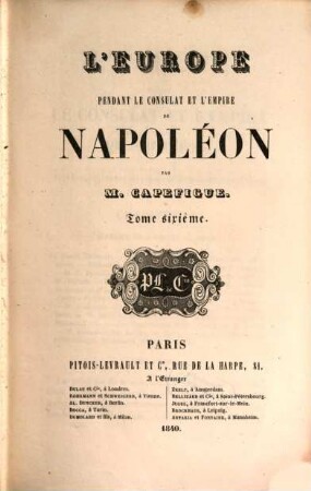L' Europe pendant le Consulat et l'Empire de Napoléon, 6