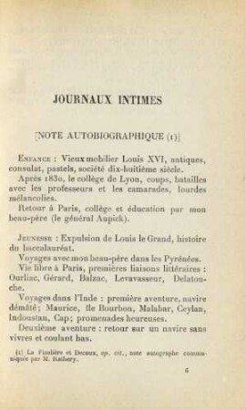 Journaux Intimes