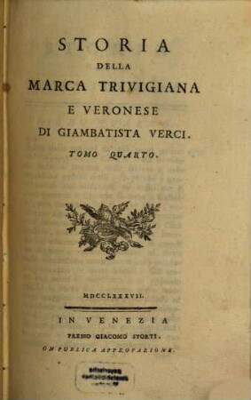 Storia Della Marca Trivigiana E Veronese. 4
