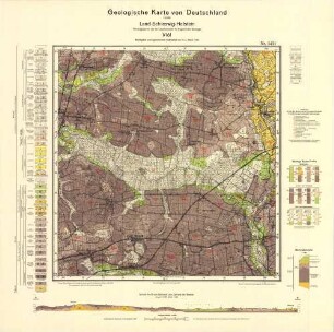 1421 Vioel, Geologische Karte von Deutschland 1:25000, Land Schleswig-Holstein