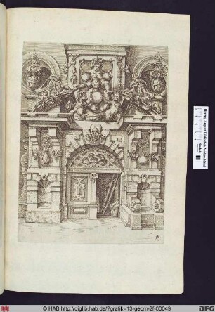 Portal mit Bacchus.