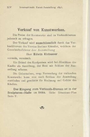 Verkauf von Kunstwerken