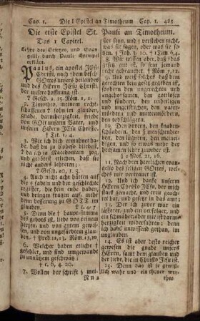 Die erste Epistel St. Pauli an Timotheum.