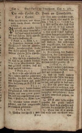 Die erste Epistel St. Pauli an Timotheum.