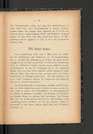 XIX. Kanton Aargau.