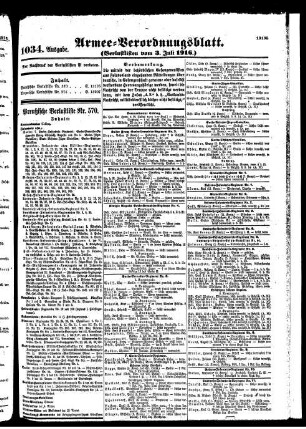 1034.Ausgabe. Montag, 3. Juli 1916