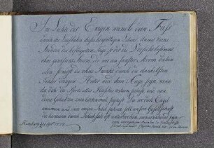 Christian Hinrich Witt. – Hamburg, 21.09.1777