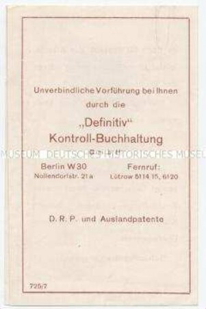 Vereinfachte Buchführung
