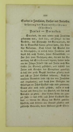Saulus in Jerusalem, Tarsus und Antiochia