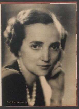 [Fotografía de] Sra. Sara Gómez de Howard