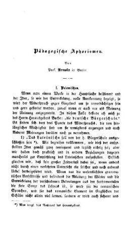 Pädagogische Aphorismen