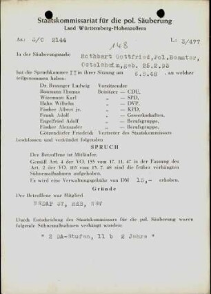 Rothbart, Gottfried