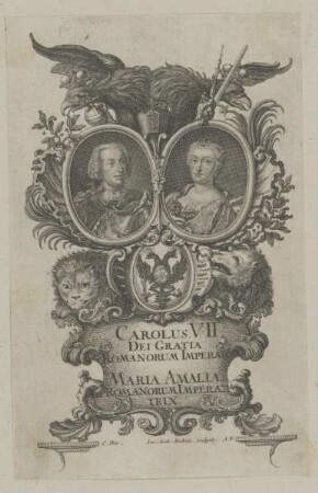 Doppelbildnis des Carolus VII und der Maria Amalia