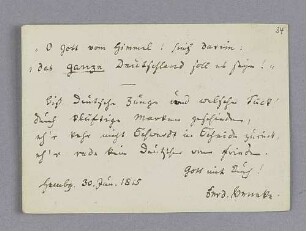 Ferdinand Beneke. – Hamburg, 30.06.1815