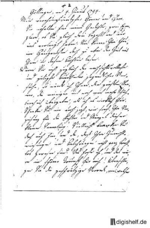 2: Brief von Karl Reinhard an Johann Wilhelm Ludwig Gleim