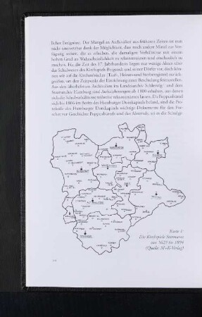 Karte I: Die Kirchspiele Stormarns von 1623 bis 1894 (Quelle: M+K-Verlag)