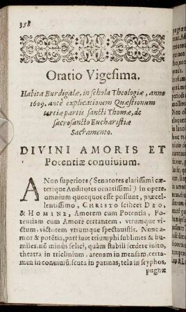 Oratio Vigesima.